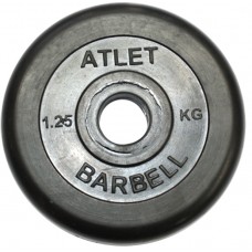 Диски обрезиненные, чёрного цвета, 26,31,51мм, Atlet MB-AtletB
